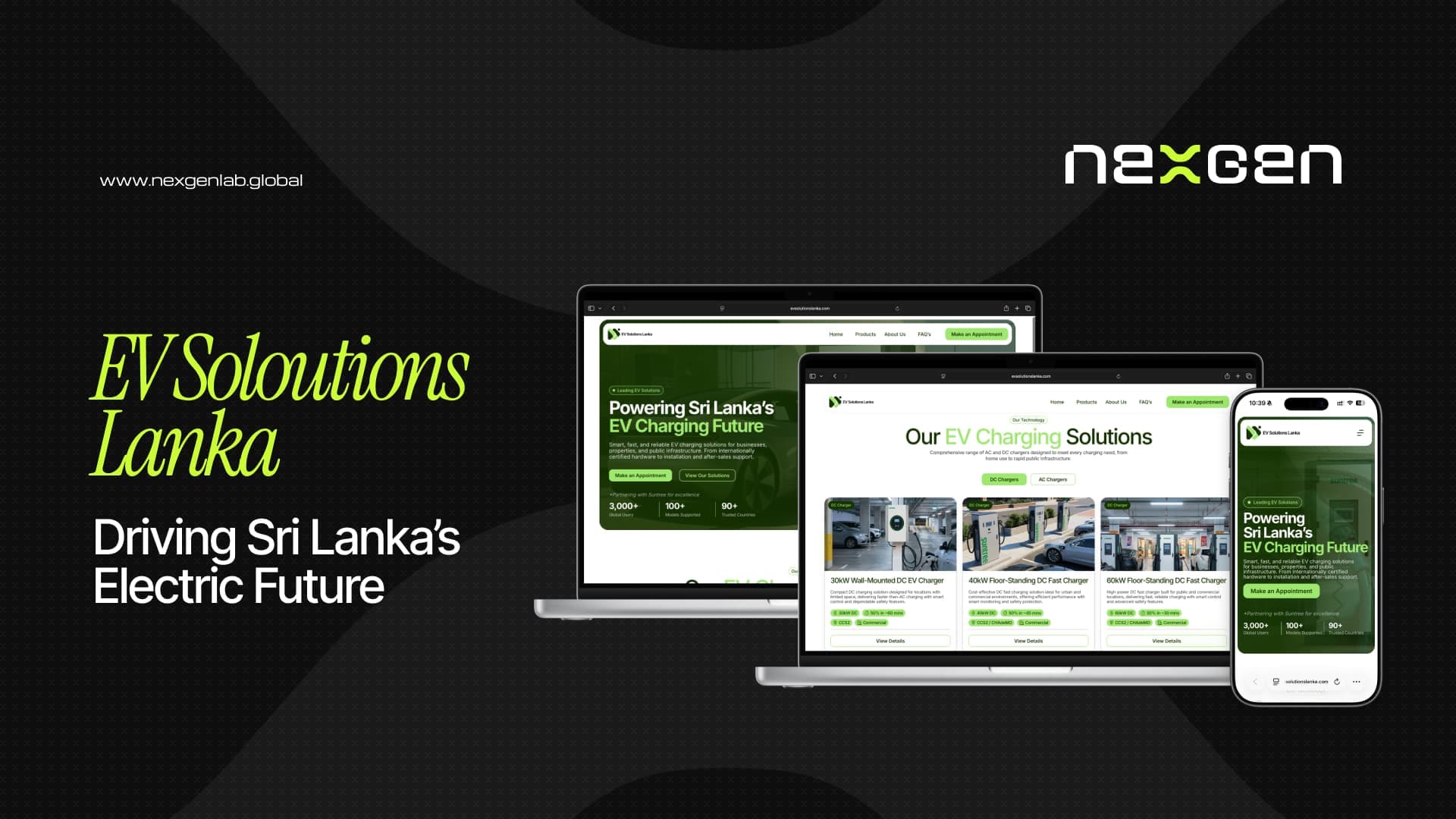 EV Solutions Lanka Website